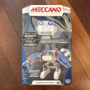 Meccano Micronoid Basher Programmable Robot - Blue and White